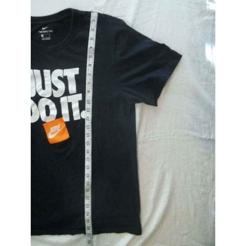 Nike The Nike Tee Shirt Mens S Black Just Do It Big Graphic Short Sleeve Classic